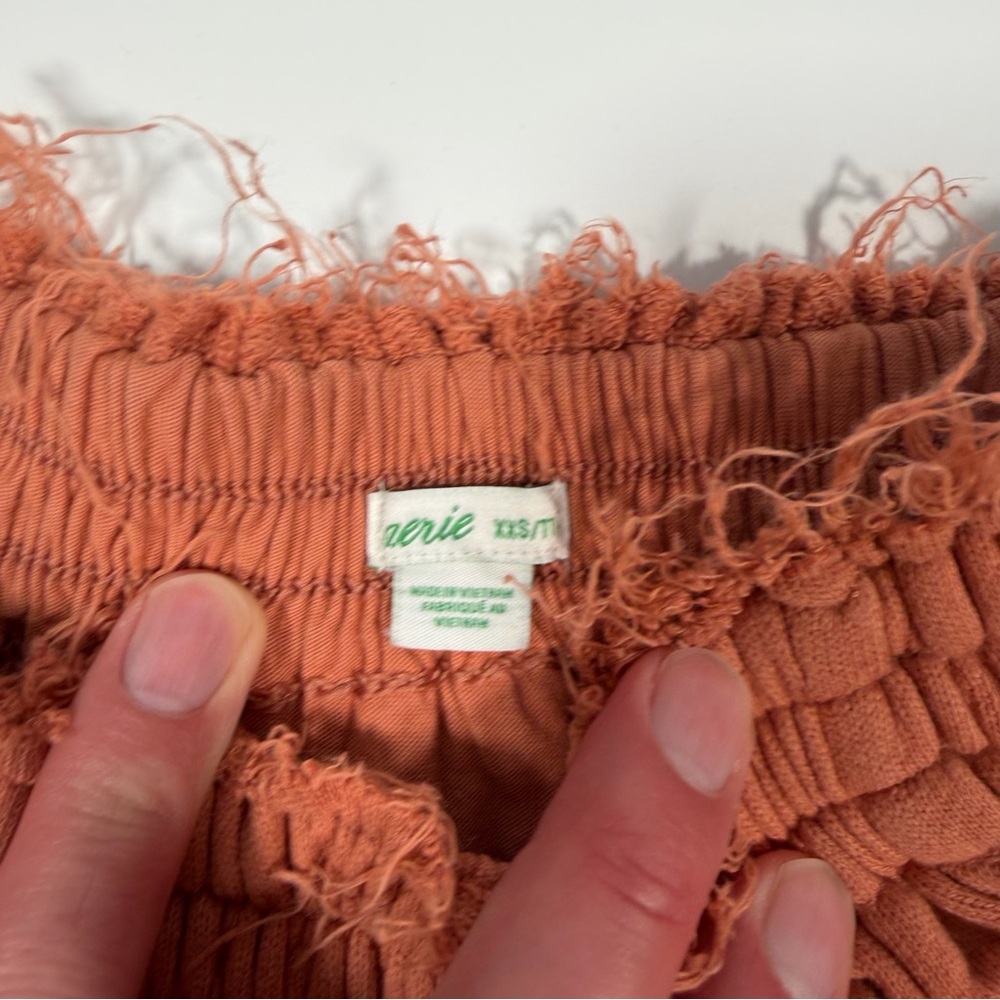 Aerie‎ Women's Terracotta Textured Mini Skirt Size XXS - Picture 2 of 10